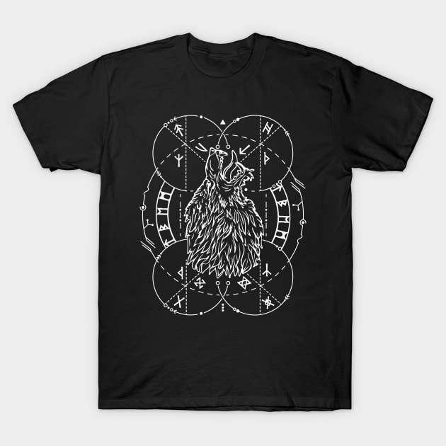 Fenrir | Norse Pagan Symbol T-Shirt by CelestialStudio